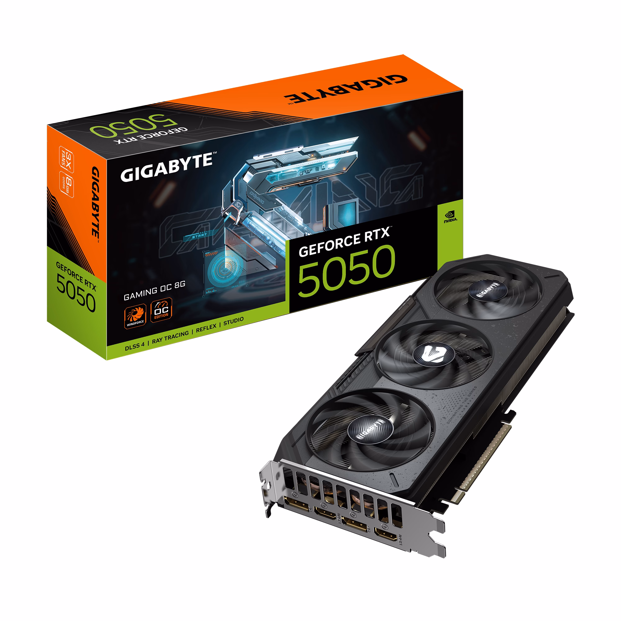 TARJETA DE VIDEO GIGABYTE RTX GV-N5050GAMING OC-8GD - 8GB, 128 BITS, GDDR6, PCI-E 5.0