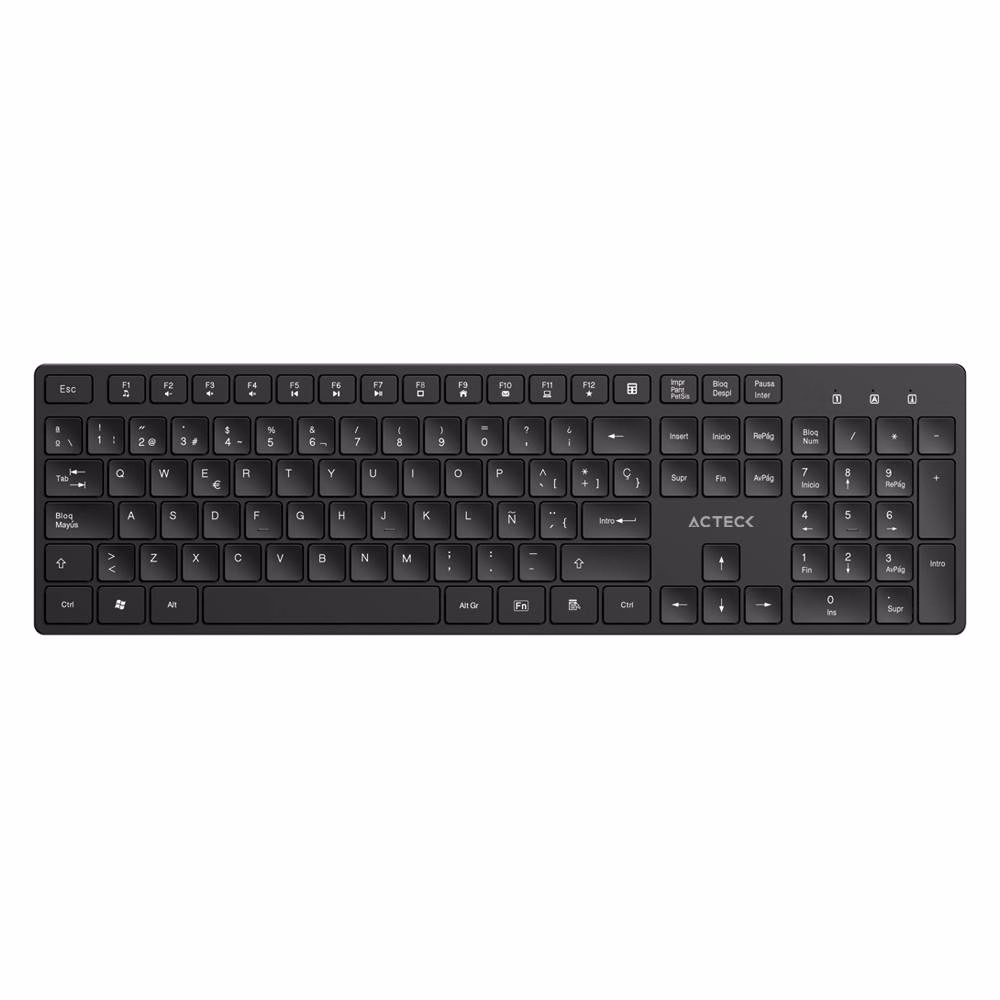 Teclado inalámbrico Multimedia 2.4ghz VANTAGE AERO TI555 ACTECK Conectividad inalámbrica 2.4ghz -