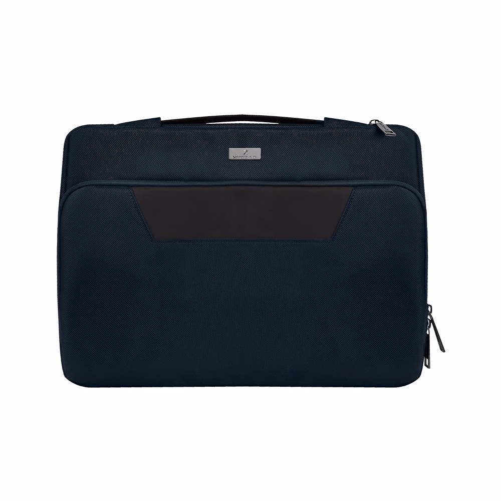 Portafolio para Laptop 15.6 Pulgadas con Interior Suave Silhouette Color Azul | PERFECT CHOICE -