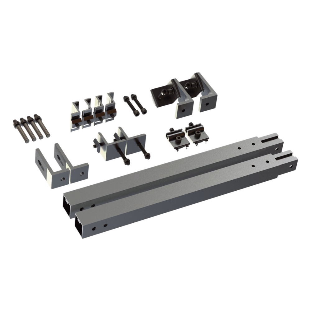 Caja de accesorios de aluminio  anodizado para montaje VEKTOR8R1M , arreglo 1X4 para techo
