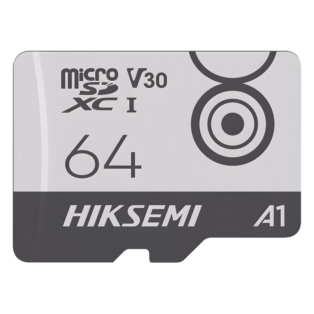 MicroSD HIKSEMI CITY GO / 64 GB / 95 MB/s Lectura / 55 MB/s Escritura / Clase 10 U3 V30 / TLC NAND / Especializada Para Videovigilancia Móvil 24/7