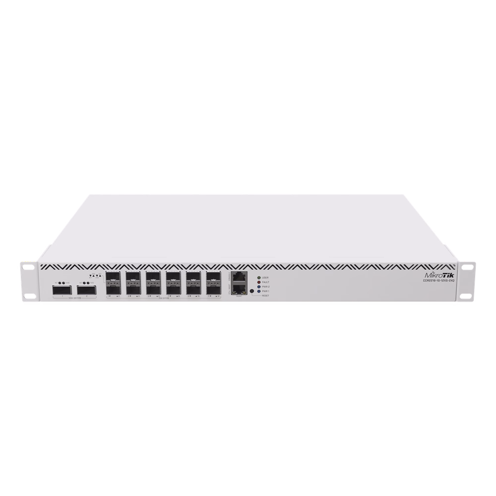 CCR2216-1G-12XS-2XQ, CPU 16 core, 12 SFP28 25 Gbps, 2 QSFP28 100 Gbps