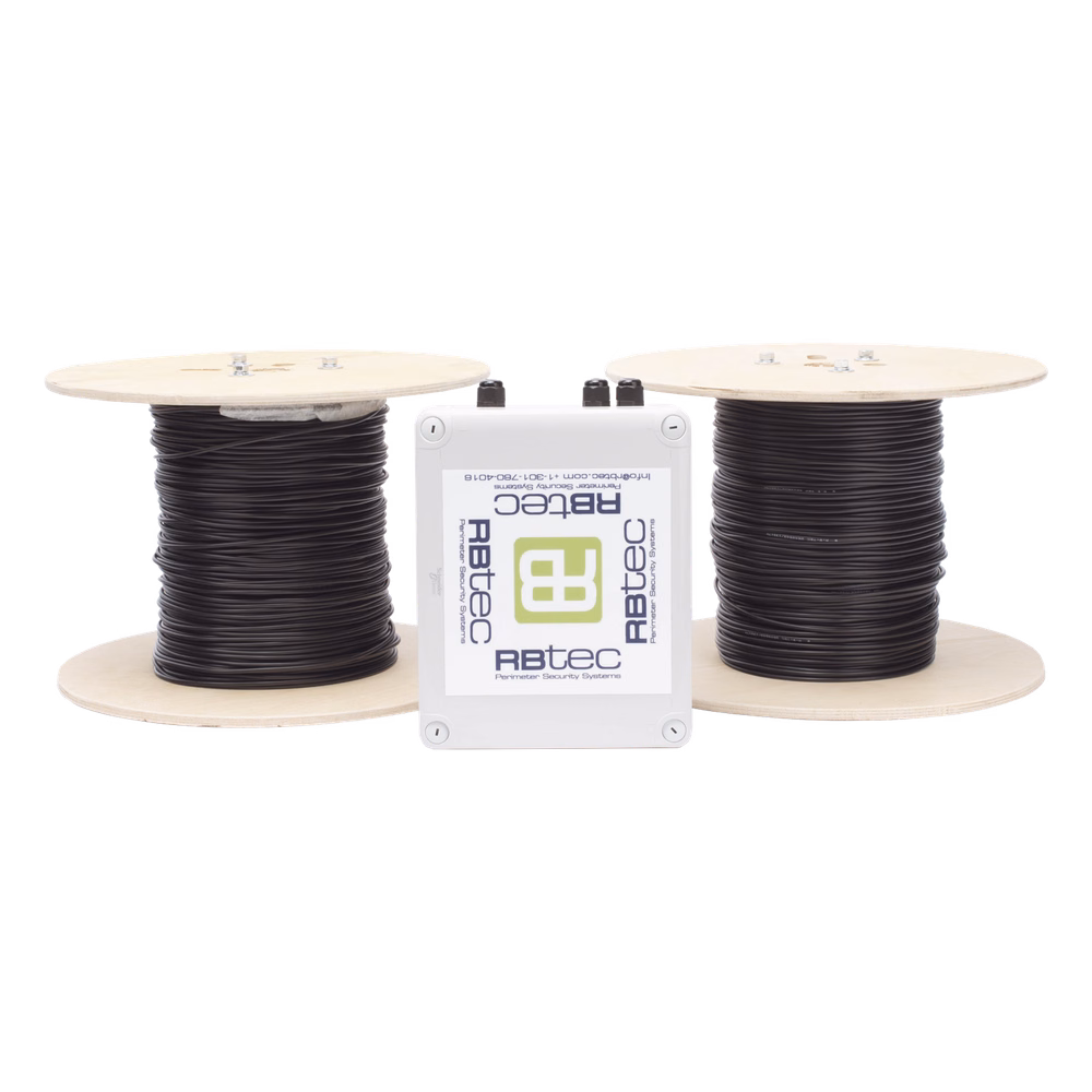 MICALERT Cable Sensor para Paredes, Rejas Rigidas o barandales / 2 zonas de 305 metros / 610 Metros de Protección Total/Tarjeta LPU400/Calibración via software