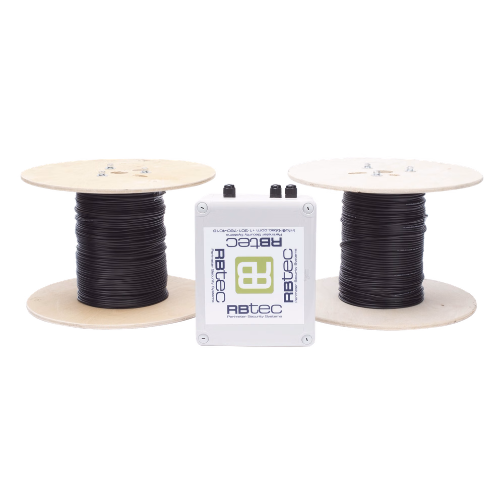 MICALERT Cable Sensor para Paredes, barandales, rejas rigidas / 2 zonas de 152 metros / 304 Metros de protección total/Tarjeta LPU400/Calibración via software
