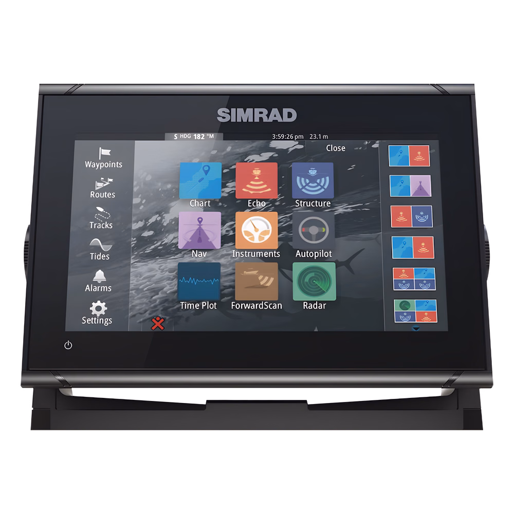 Plotter GPS GO9 XSE / Pantalla Táctil 9" / Compatible con Sonar y Radar / Conectividad Inalámbrica y NMEA 2000® / Integración con Piloto Automático y Sistemas de Sonido / Tecnología Active Imaging™ 3 en 1