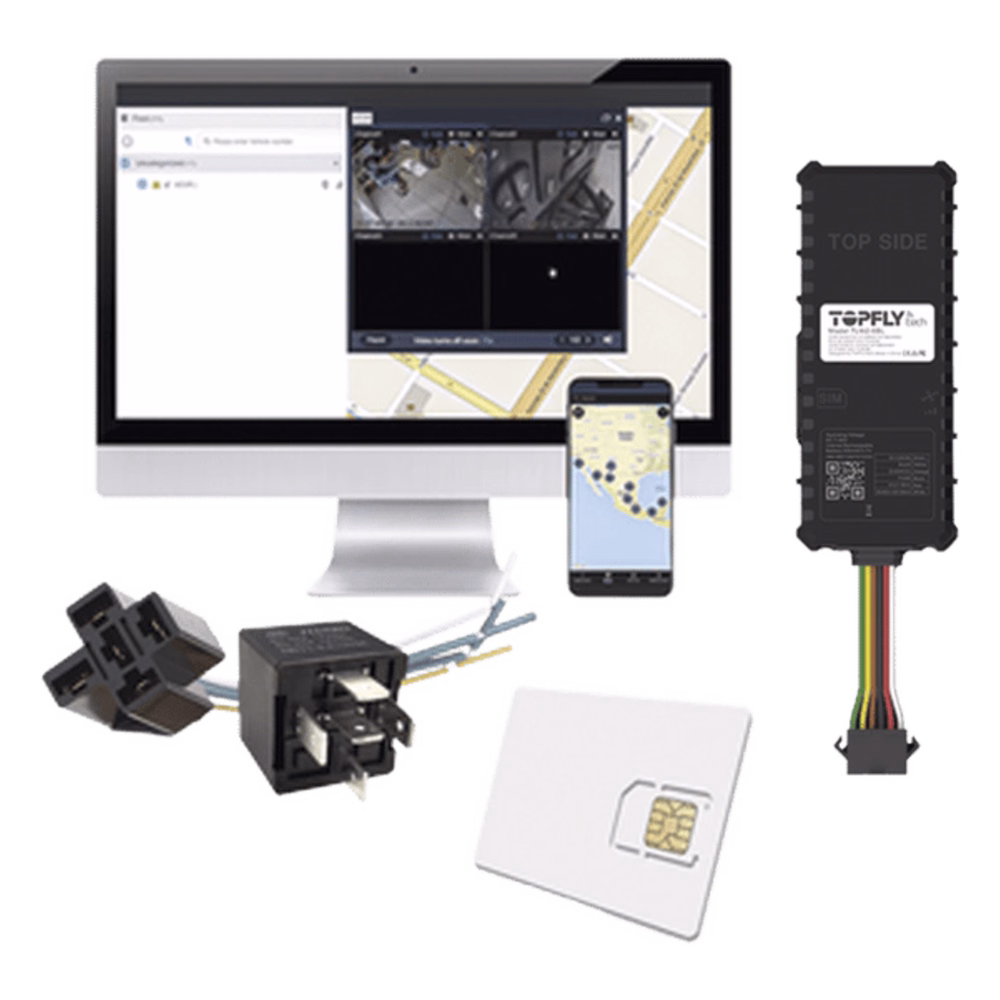 Kit Dispositivo TLW26BL para localización para vehículos / Conectividad 4G LTE y BLE 5.0 / Diferentes tipos de notificaciones / Corte y restablecimiento de energía / Relay + EPCOMGPSCODE + SIM500MB2Y